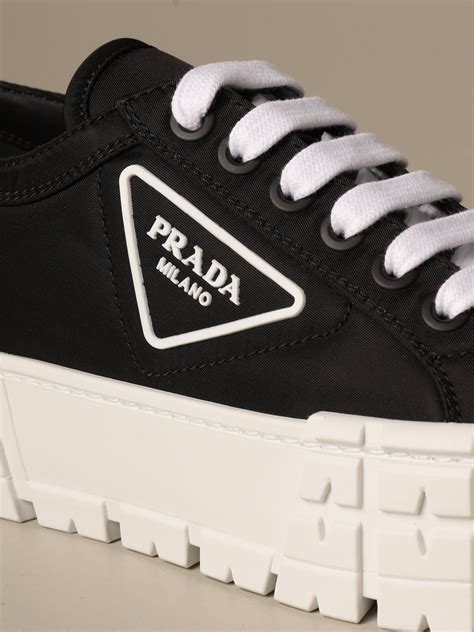 black prada trainers womens|prada black sneakers.